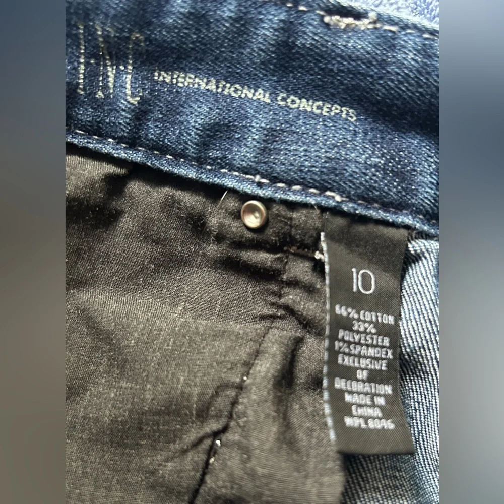 INC 4 Button Embellished Bootcut Jeans - Size 10’ - Picture 6 of 6
